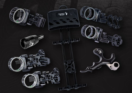 Trophy Ridge's 2027 accessories: React sights, Precise RKX release, Seismic Quick Connect and Dusk quiver