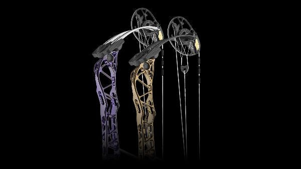 Mathews TITLE target bow in new Metallic Purple and Bronze finishes